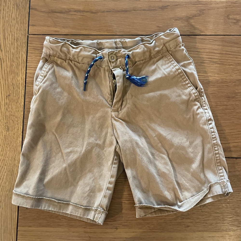 Polo by Ralph Lauren Tan Shorts with Blue Drawstring 4T #129